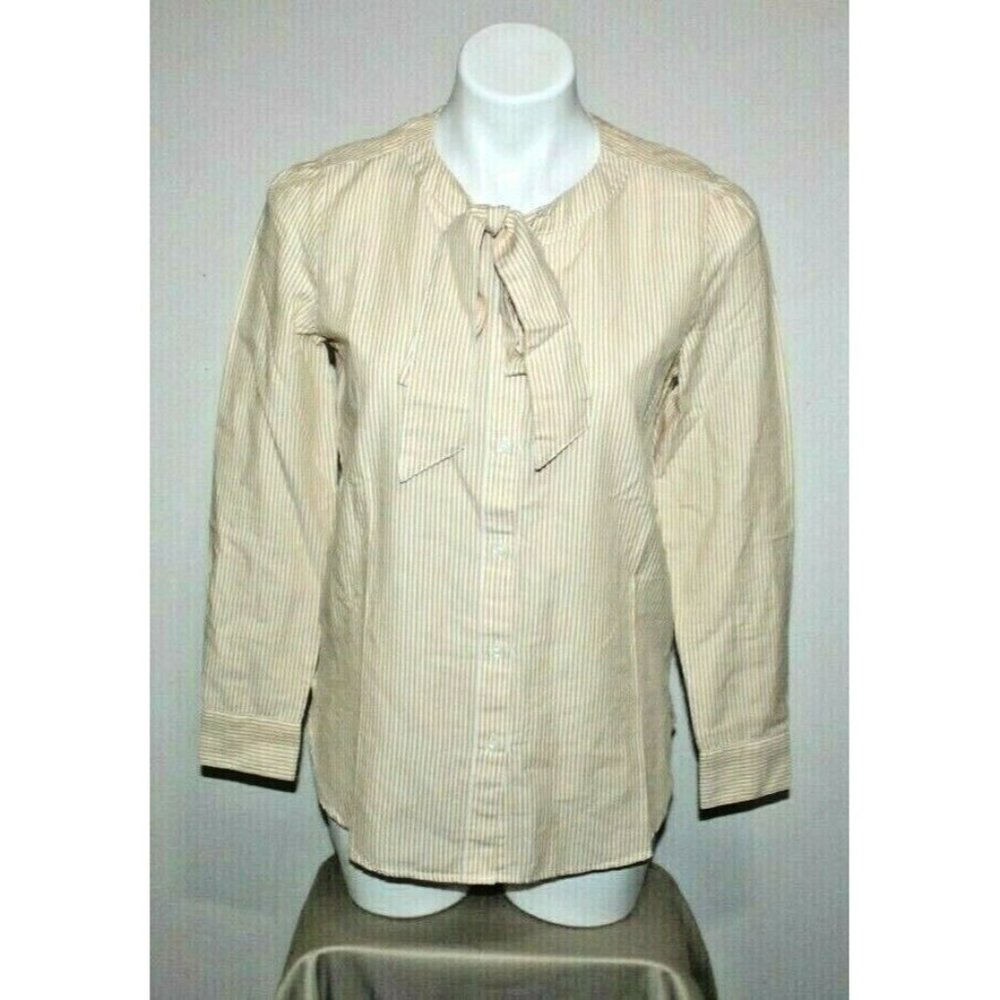 NWT DOCKERS Womens Striped Blouse Top Size S